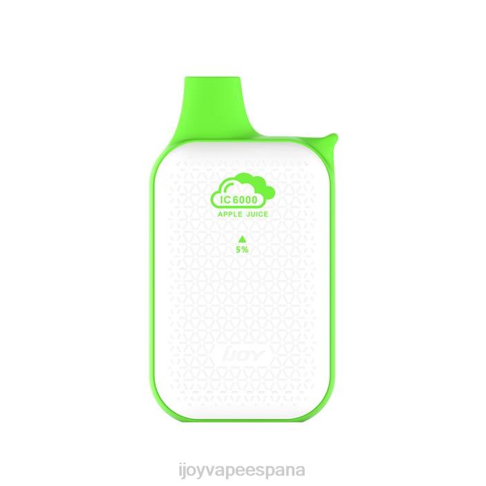 iJOY Bar IC6000 desechable N2R6200 jugo de manzana | iJOY Venta
