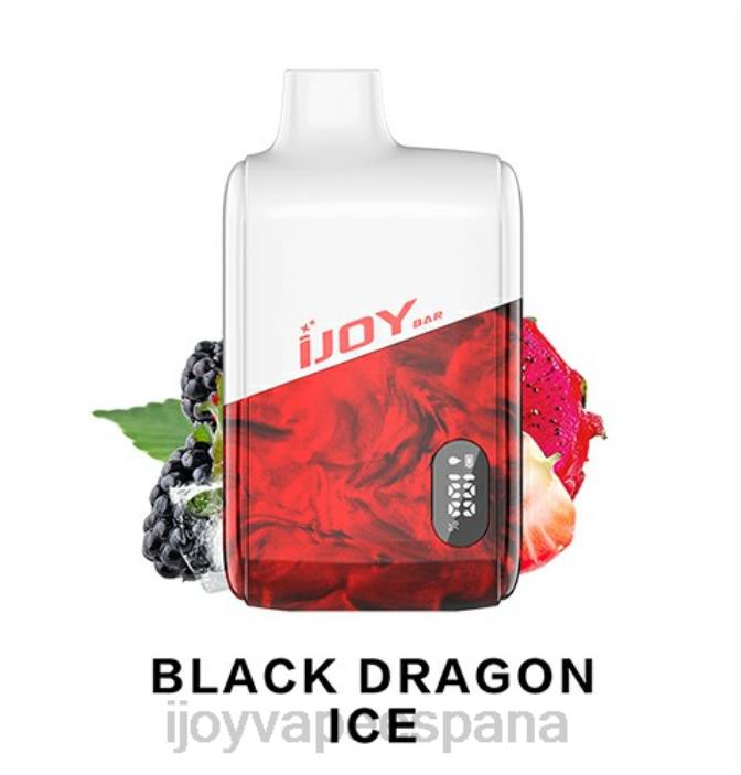 iJOY Bar IC8000 desechable N2R6177 hielo del dragón negro | iJOY Bar Sabores