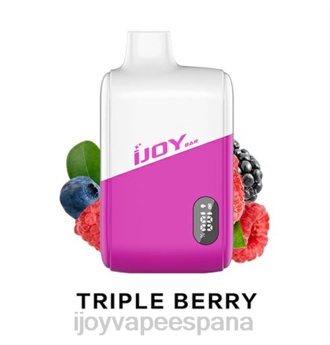 iJOY Bar IC8000 desechable N2R6195 hielo de triple baya | Cigarro Electronico iJOY Bar