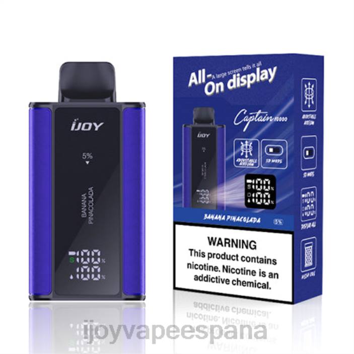 iJOY Bar Captain desechable N2R681 piñacolada de plátano | iJOY Vape EspaÃ±a