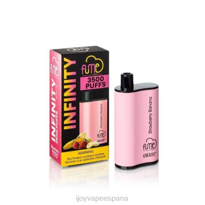 iJOY Fume Infinity desechables 3500 inhalaciones | 12ml N2R6107 Fresa plátano | iJOY Bar Sabores