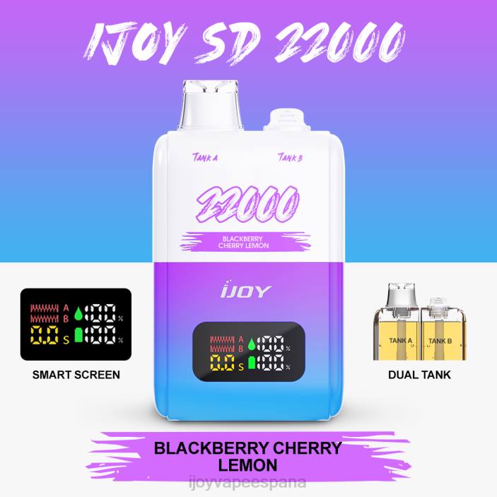 iJOY SD 22000 desechable N2R6147 mora cereza limón | iJOY Bar Sabores